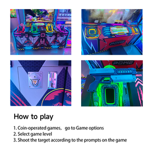 Machine de jeu d'arcade de tir « Dinosaur War Chronicle », équipement de jeu à monnayeur pour 4 joueurs avec distribution de tickets pour centre de divertissement - Product Image 4