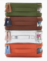 Sac de Mahjong en PVC de Haute Qualité, Très Vendu, Portable et Durable, Doublure Intérieure Imprimée, Idéal pour les Voyages et l'Utilisation à Domicile