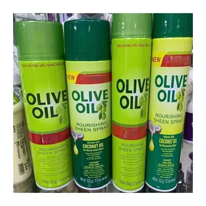 Huile d'olive la plus populaire Nourrissant Sheen Hair Spray Humidité et laisser sain Sheen Spray 472ml Olive Hair Spray Private Label