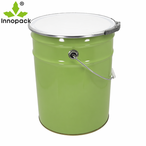 Fusto in metallo da 20L per vernici, secchio in banda stagnata con coperchio a morsetto, fusto per prodotti chimici, fusto in ferro - Product Image 2