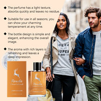 Eau de Cologne légère pour homme 50 ml, parfum d'orange frais longue durée, flacon en verre transparent, parfum masculin, expédition depuis l'entrepôt étranger