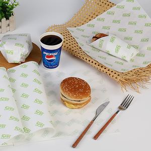 Papel de Envolver para Hornear Biodegradable y Ecológico Personalizado para Comida Rápida, Papel para Envolver Hamburguesas y Sándwiches, Empaquetado para Llevar, Venta al por Mayor - Product Image 2