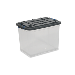 Boîte de rangement solide pour marchandises, 18 L, en PP, pour étagères de garage - Product Image 1