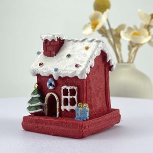 Adorno Navideño de Resina Hecho a Mano de Alta Calidad y Económico, Hermosa Casa de Jengibre Decorativa, Oferta - Product Image 4