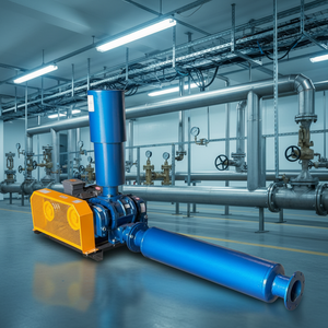 Souffleur à lobes triples 3Hp 5Hp 10Hp pour aération industrielle – Meilleur prix pour fermes piscicoles et crevettières - Product Image 1