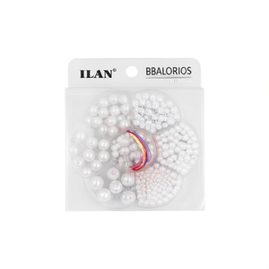 Set di Perle ILAN 10x10cm Bianco Perla per Creazione di Gioielli Artigianali - Product Image 1