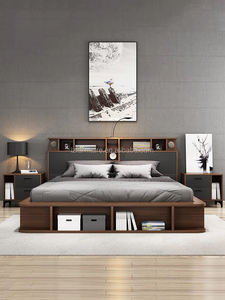 Ensemble de chambre à coucher en bois massif pour hôtel moderne - Meubles commerciaux en gros - Product Image 2