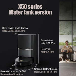 X50 me X50 Ultra komple robotik süpürge 20KPa kendini temizleme otomatik Cleaning VSLAM islak/kuru ab sertifikalı HEPA otel anlamak - Product Image 4