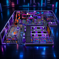 Équipement de terrain de jeux intérieur commercial, espace de jeux pour enfants sur le thème de l'espace, centre de jeux avec fosse à balles, trampoline, toboggan en spirale pour parc, centre commercial, école