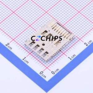 CS-204 SD Card / Memory Card Connector SMD Connector Plug-In Type MicroSD Card (TF Card) Card Holder 2.25mm - Product Image 2