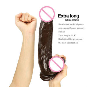 人工リアルシリコンペニスビッグソフトプラスチック12インチディルド女性大人の大人のおもちゃ - Product Image 2