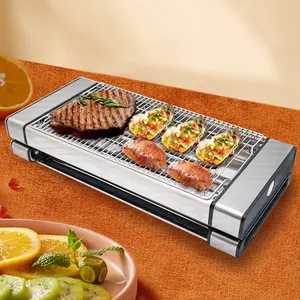 Best Price Smokeless Grill 2023 Home Food Cook Bbq Grill Electric Bbq Stove Indoor Bbq Machi Eating Electric Grill