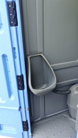 Toilette portable d'extérieur, toilette de camping avec pompe de chasse d'eau, toilette de voyage pliable pour camping-car