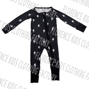 DH ODM bébé bambou Zippy boîte mystère fermeture éclair barboteuse Bundle Styles aléatoires prêt à expédier Logo personnalisé - Product Image 2