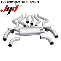 Tuyau d'échappement en alliage de titane avec valve silencieuse pour BMW X6M F86, système d'échappement tuning sablé, son parfait