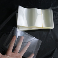 Flacon compte-gouttes en verre transparent de 30ml avec film rétractable en PVC transparent Surface brillante Bandes rétractables perforées souples