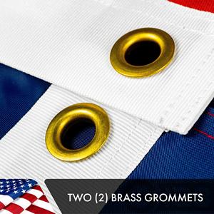 UD2สำหรับ USA ธง3X5ฟุตธงชาติอเมริกัน5แพ็คธงปักสองด้านโพลีเอสเตอร์แบบกำหนดเองสำหรับประกันภัยยานยนต์ G128ไฟเบอร์กลาส - Product Image 3