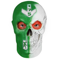 Masque de crâne de guerrier sanglant d'Halloween en plastique fabriqué en Chine, masque de tête effrayant pour jeu CS, accessoire de fête costumée