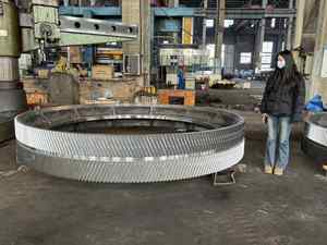 Carbon steel Girth Gear <b>large</b> module casting double helical girth gear <b>ring</b> - Product Image 4