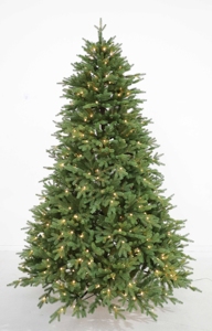Sapin de Noël LED blanc chaud de 300 cm en PE/PVC, ignifuge, pour décoration de fêtes - Grande Vente - Product Image 3