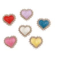 Assortiment de décorations métalliques pour chaussures, formes variées (cœurs, étoiles, fleurs) pour chaussures perforées DIY