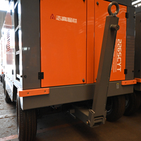Compresseur d'air portable haute pression lubrifié au diesel 226SCYT-18-22 avec moteur pour plateformes de forage de puits d'eau minières
