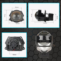 Nouveauté 3 pouces super lumineux 40w 50w bi led projecteur lentille phares led 6000k H9 3.0 non destructif Bi led lentille remplacer