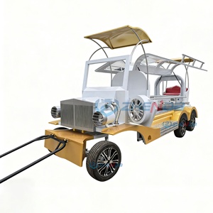 White and Golden Horse-drawn Funeral Hearse Special Transportation Funeral Hearse Carriage Coffin Car Hearse Carriage - Product Image 2