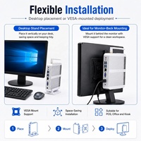 Mini-ordinateur sans ventilateur Intel Core i3-8140U, LAN Gigabit, 6 ports USB pour systèmes de réception d'hôtel - Vente en gros