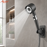 Pommeau de Douche Haute Pression 3 Modes Portable Économiseur d'Eau Réglable Arrêt à une Touche Filtre Massage Hôtel Toilettes Garantie 3 Ans