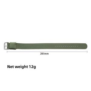 Bracelet de montre en nylon tressé côtelé monobloc, 18mm, 20mm, 22mm, vente en gros - Product Image 5