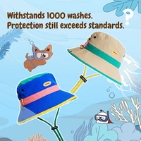 Chapeau de soleil pour enfants mignon et durable UPF 50+, en nylon/polyester écologique, maille réutilisable, certifié 1000 lavages, protection UV, bob d'été