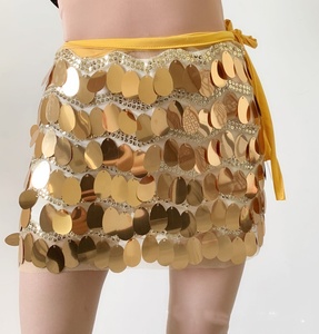 Women's Sparkly Sequin <strong>Skirts</strong> Belly <strong>Dance</strong> Hip <strong>Skirt</strong> <strong>Mini</strong> <strong>Skirts</strong> Party Hip Scarf Party <strong>Costume</strong>