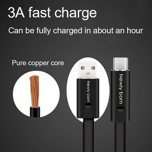 Multi Functional Charging <b>Cable</b> Type C Nylon Braided For Mobile Phone <b>Power</b> Bank Single Head Zinc Alloy Interface - Product Image 5