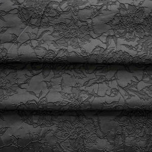 Nouveau populaire classique noir Vintage français Bouquet tissu d'ameublement femmes grande fleur Art Style rides tissu - Product Image 4