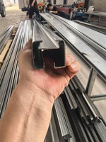 Profil de fixation robuste en acier galvanisé pour film de serre, type canal gothique, 1,2 mm, pour usage agricole