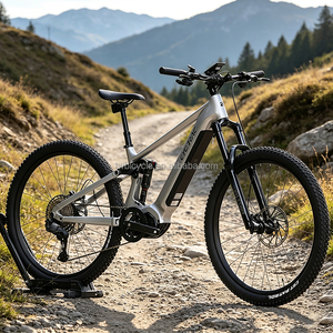 Vélo électrique Ebikeem6 3ème génération, cadre en aluminium à suspension souple, moteur central M430 500W 48V15A, VTT Em6 (3ème génération) (m6250/12s) - Product Image 1