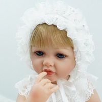 Trendsetting-muñecas de princesa de pelo rubio largo para niños, preciosas muñecas de belleza de 22 pulgadas