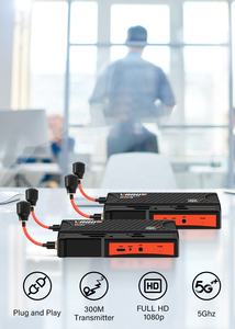 Nuevo Sistema de Transmisión de Video Inalámbrico HD con Transmisor y Receptor, 1080P, para Computadoras Portátiles y de Escritorio a Proyector - Product Image 3