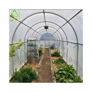 Seepoem 2*3m <span class=keywords><strong>Mini</strong></span> <span class=keywords><strong>tunnel</strong></span> de jardin Kit de serre Walk-In Portable Green House <span class=keywords><strong>Tunnel</strong></span> extérieur jardin plante croissance maison chaude - Product Image 2