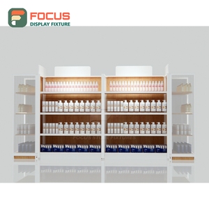 Luxury Hairpiece Display Counter Glass Showcase Lockable Drawer Shelf Display Counter Cabinet - Product Image 2