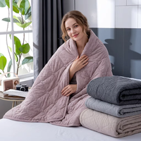 Vente directe d'usine, convient pour la maison, les voyages et l'école, couverture double lestée, logo personnalisé, couverture douce, chaude et confortable