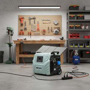 เครื่องกำเนิดไฟฟ้าสำรอง (UPS) สำหรับสถานีพลังงานแสงอาทิตย์ 5000W/6000W พร้อมแบตเตอรี่ภายนอก คลื่นไซน์บริสุทธิ์ ใช้ได้กับรถยนต์ รับประกัน 5 ปี - Product Image 5