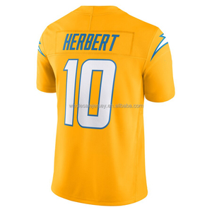 Jersey Sepak Bola Pria Jahitan Grosir Derwin James Jr 52 Khalil Ladd McConkey Justin Herbert Ukuran S-3XL - Product Image 2
