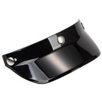 Visière de casque de moto rétro pour casques 3/4, 3 boucles, pare-soleil spécial, matériau polyuréthane et ABS