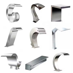 Équipement de cascade de pluie pour <span class=keywords><strong>piscine</strong></span> extérieure, rideau d'eau spa en acier inoxydable, capacité personnalisable, hauteur de l'échelle, outils et accessoires - Product Image 1