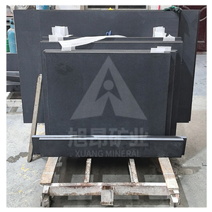 Plaque de granit noir marbre de bonne qualité avec garantie d'un an et finition de <span class=keywords><strong>surface</strong></span> flammée - Product Image 2