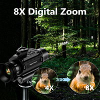 Lunette de vision nocturne portable OEM prix d'usine avec zoom numérique 8X Lunette de visée NVG monoculaire complète Télescope monté sur la tête