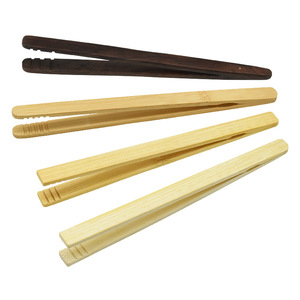 Pinzas de té de bambú al por mayor, pinzas de té de ébano, accesorios para el juego del té, herramientas de ceremonia del té de los Seis Caballeros con punta recta - Product Image 4