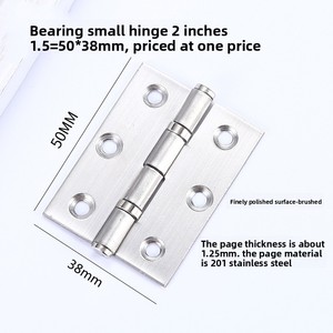 OEM/ODM moderno de dos rodamientos de acero inoxidable silencioso persianas de <span class=keywords><strong>bisagra</strong></span> <span class=keywords><strong>plana</strong></span> <span class=keywords><strong>para</strong></span> habitaciones pequeñas pequeña <span class=keywords><strong>bisagra</strong></span> <span class=keywords><strong>puerta</strong></span> <span class=keywords><strong>plegable</strong></span> bisagras de ventana - Product Image 6